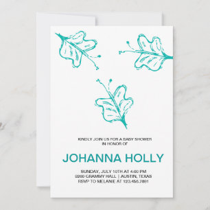 doodle butterflies invitation