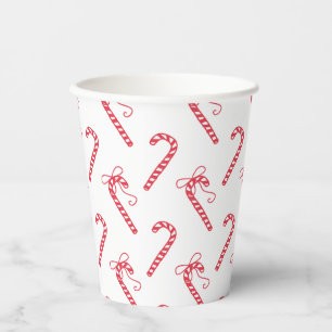 Doodle Candy Cane Pattern Mug Paper Cups
