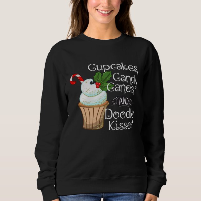 Doodle Christmas  Aussiedoodle Bordoodle Sheepadoo Sweatshirt (Front)