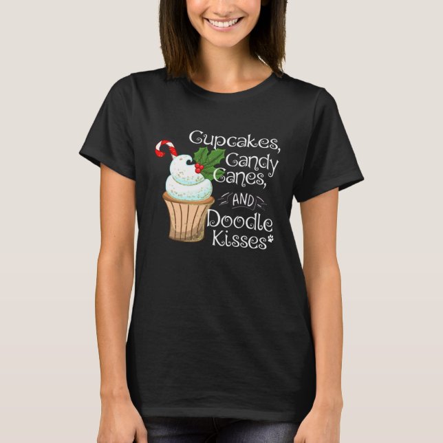 Doodle Christmas  Aussiedoodle Bordoodle Sheepadoo T-Shirt (Front)