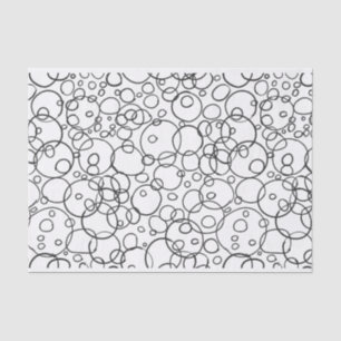 Doodle Circle Scribble Pattern Tissue Paper