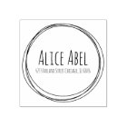 Doodle Circles Rubber Stamp