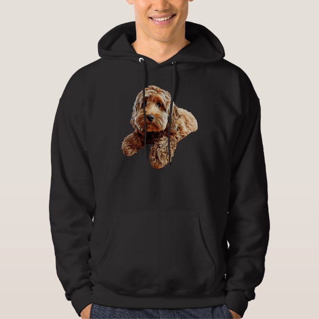 Doodle Cockerpoo Cockapoo Spoodle Cute Puppy Dog Hoodie (Front)