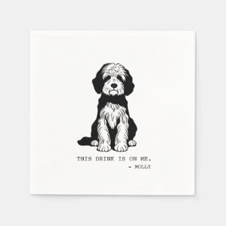 Doodle Cocktail Napkin