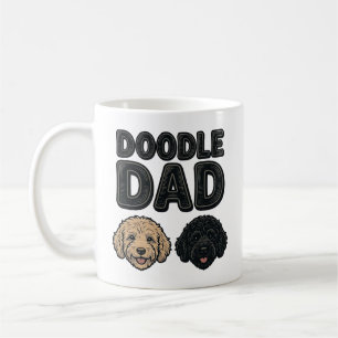 Doodle Dad Vintage Dog Dad Shirt Design_1 Coffee Mug