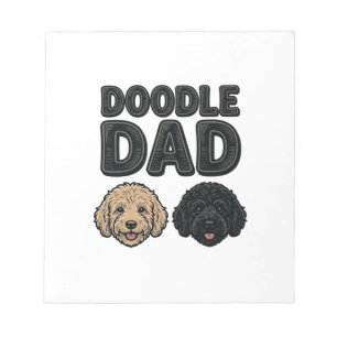 Doodle Dad Vintage Dog Dad Shirt Design_1 Notepad