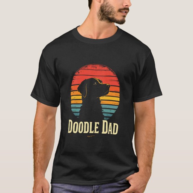 DOODLE DAD Vintage Dog T-Shirt (Front)