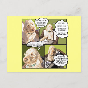 Doodle Days Comics New Year Postcard