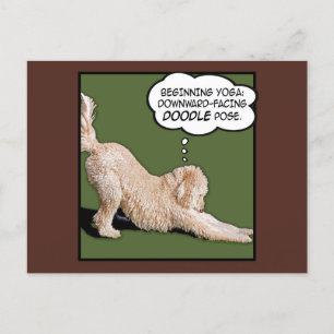 Doodle Days Comics Yoga Postcard