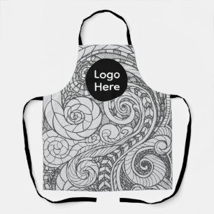 Doodle Design All-Over Print Apron