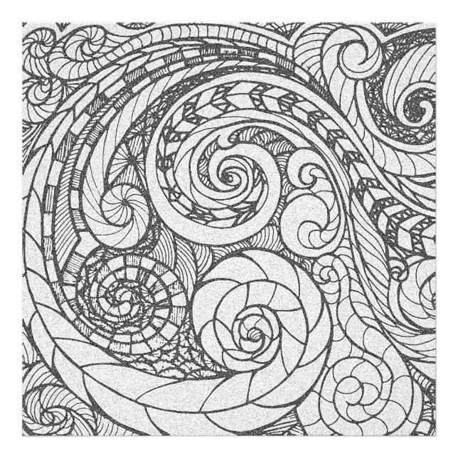 Doodle Design Photo Enlargement (Front)