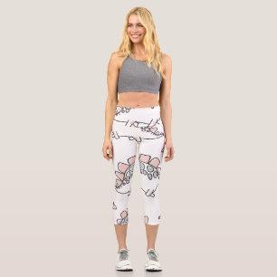 Doodle Dinosaurs: Hand Drawn Fun. Capri Leggings