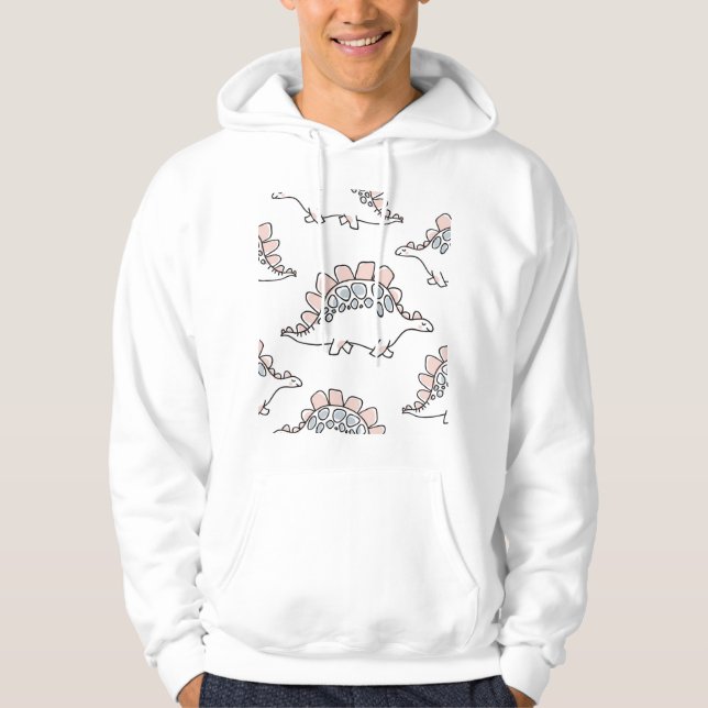 Doodle Dinosaurs: Hand Drawn Fun. Hoodie (Front)