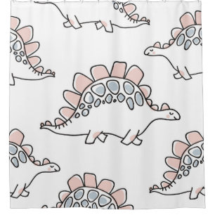 Doodle Dinosaurs: Hand Drawn Fun. Shower Curtain