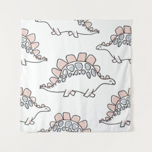 Doodle Dinosaurs: Hand Drawn Fun. Tapestry
