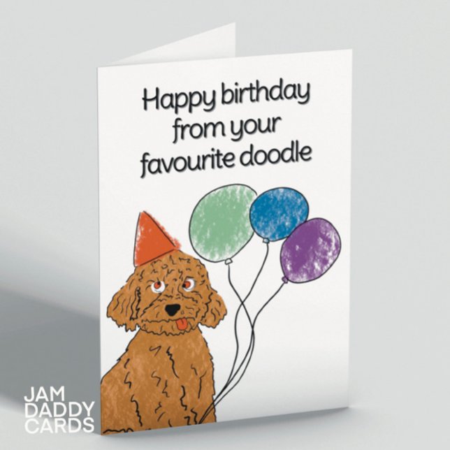 Doodle Dog Birthday Card (Creator Uploaded)