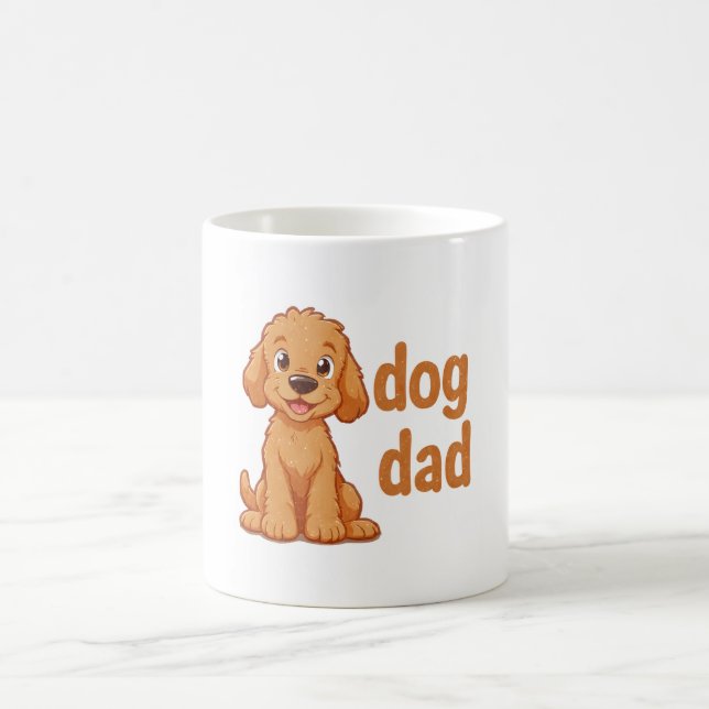 Doodle Dog Dad Mug with Cute Dog (Center)