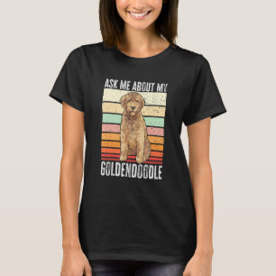 Doodle Dog Dood Retro Vintage Ask Me About My Gold T-Shirt