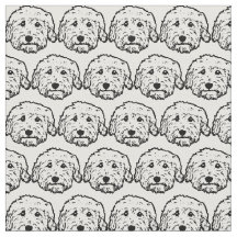 Doodle dog fabric - Goldendoodle, Labradoodle,