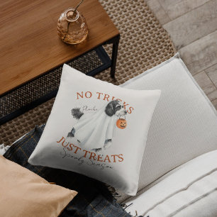 Doodle Dog Ghost Costume Spooky Season Cushion