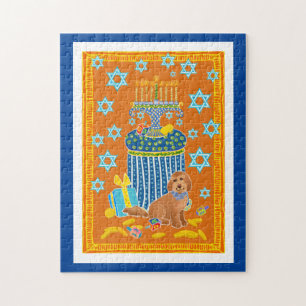 Doodle Dog Hanukah jigsaw puzzle