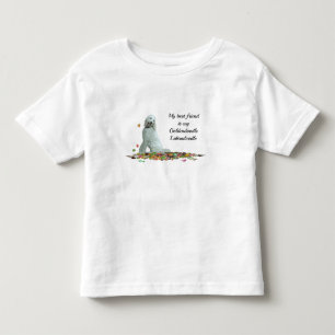 Doodle Dog In Leaves Toddler T-Shirt
