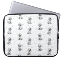 Doodle Dog Laptop Case