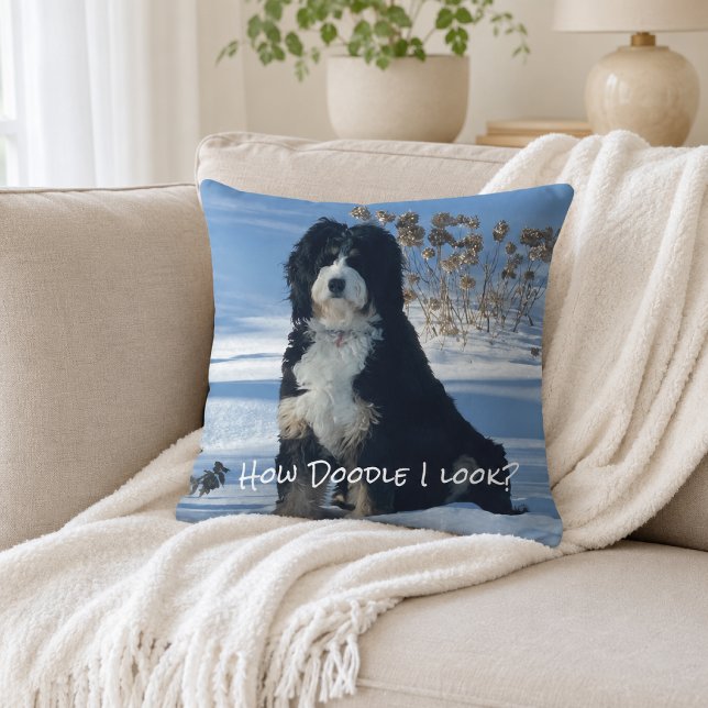 Doodle Dog Lover Funny Home Decor Cushion (Creator Uploaded)