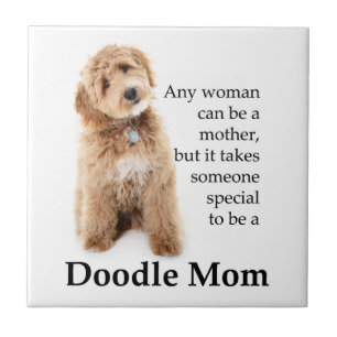 Doodle Dog Mum Ceramic Tile