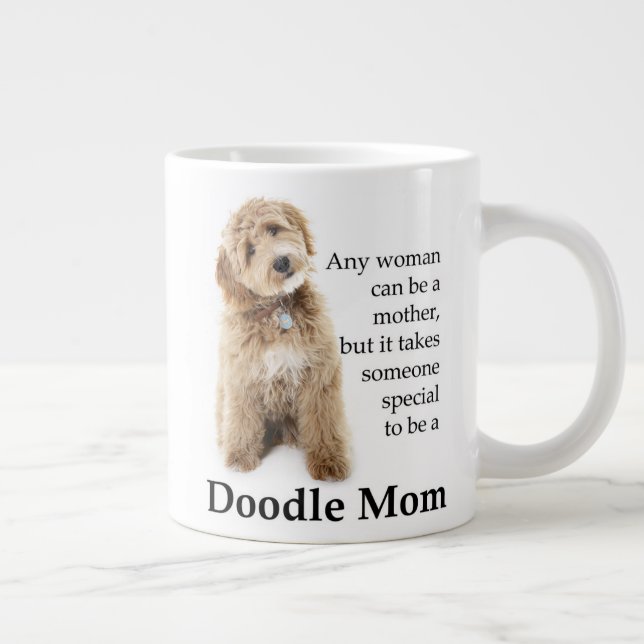 Doodle Dog Mum Large Coffee Mug (Right)