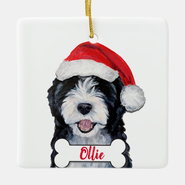 Doodle Dog Ornament (Front)