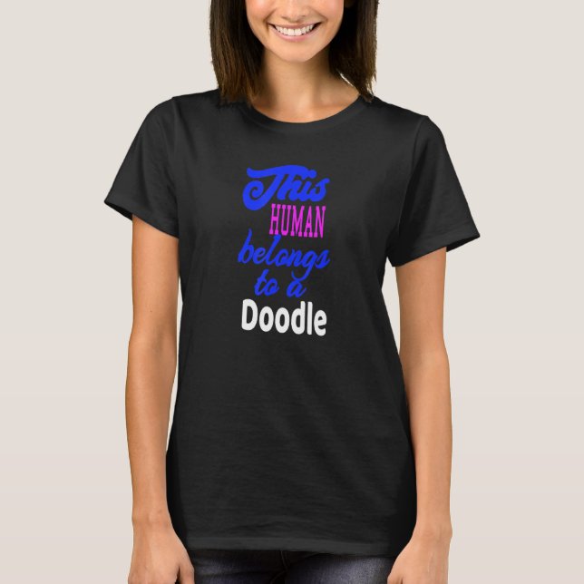 Doodle Dog Poodle Dachshund T-Shirt (Front)
