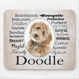 Doodle Dog Traits Mouse Pad