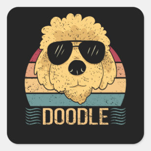 Doodle Dogs Goldendoodle Dog Owner Square Sticker