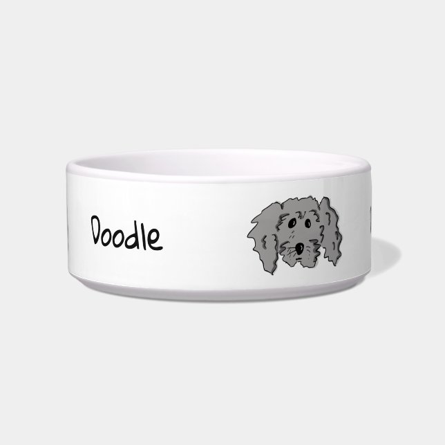 Doodle Doodle Dog Bowl  (Front)