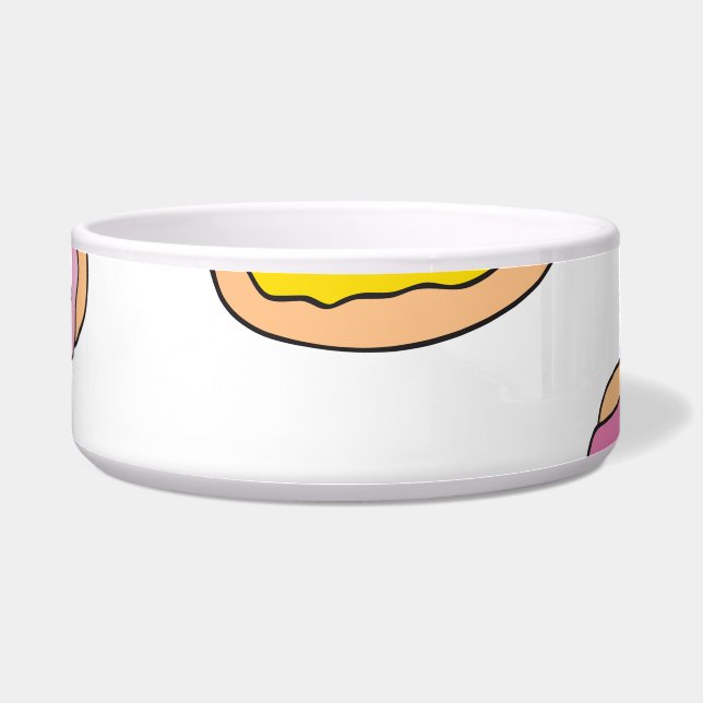 Doodle doughnuts pattern, seamless design. (Front)
