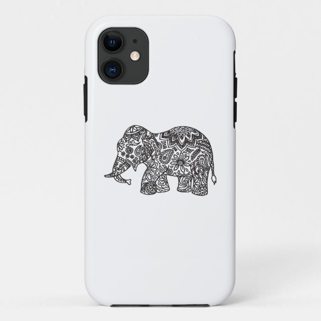 Doodle Elephant Case-Mate iPhone Case (Back)