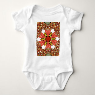 Doodle Floral Art Print Baby Bodysuit