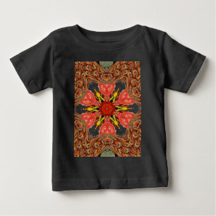 Doodle Floral Art Print Baby T-Shirt