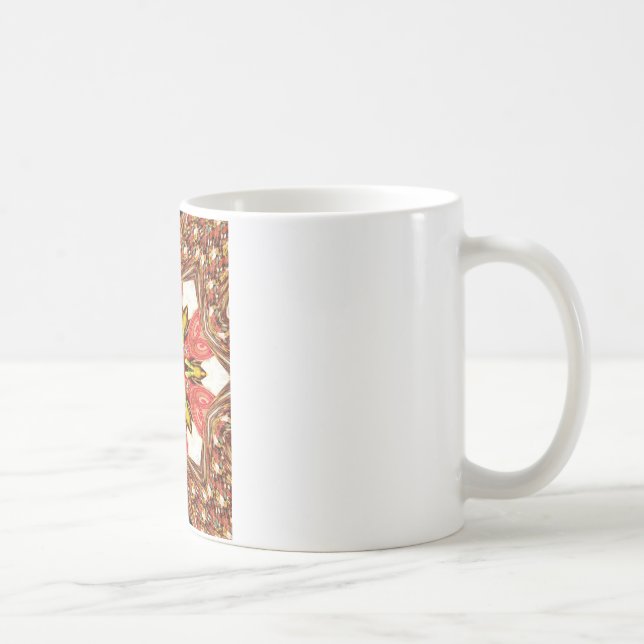 Doodle Floral Art Print Coffee Mug (Right)