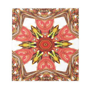 Doodle Floral Art Print Notepad