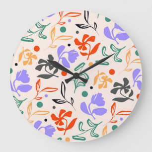 Doodle Garden Large Clock