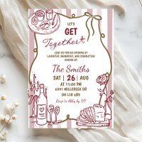 Doodle Handwritten Let's Get Together Dinner