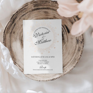 Doodle Hearts Frame Script Wedding