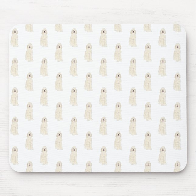 Doodle III (Cream White) Mouse Pad (Front)