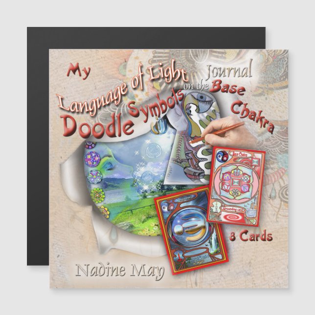 Doodle journal workshops magnetic invitation (Front/Back)