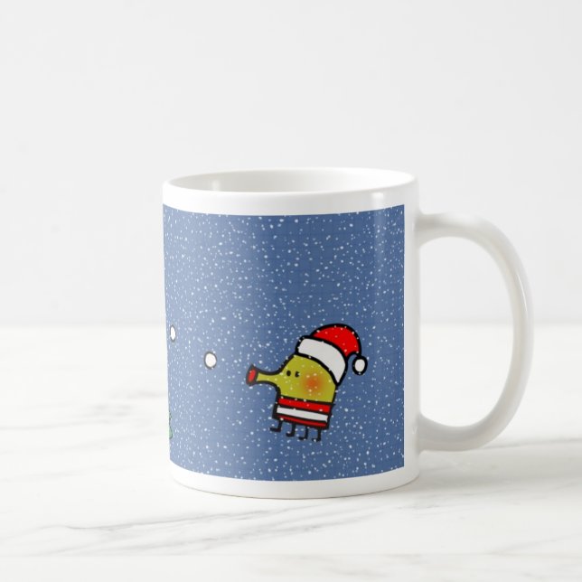 Doodle Jump Christmas Mug (Right)
