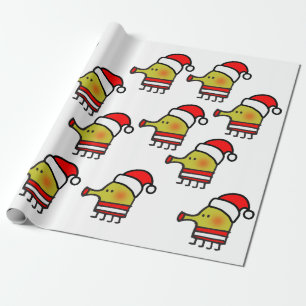 doodle jump christmas wrapping paper