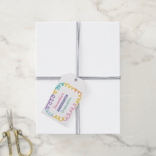 Doodle Kindergarten Graduation Party Gift Tags