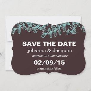 Doodle Leaves Save The Date